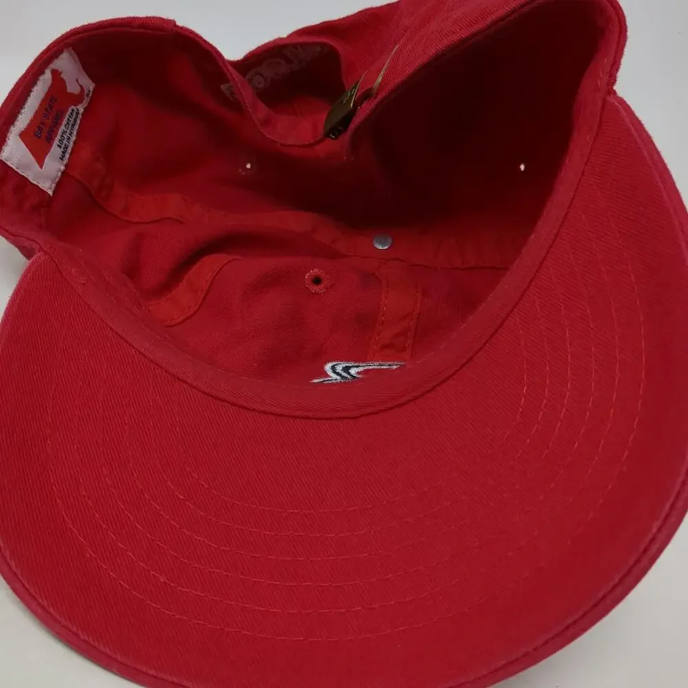 Bay State Apparel Baseball Cap Red One Size Boston B Logo Massachusetts Hat